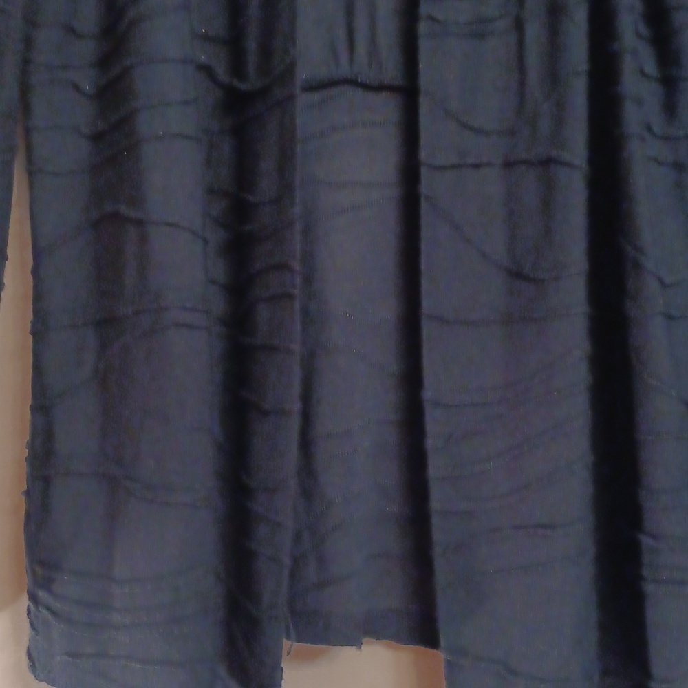 Chico's Deep Blue Knit Cardigan Size 0 - Picture 3 of 9